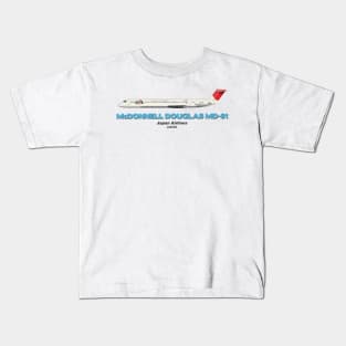 McDonnell Douglas MD-81 - Japan Airlines Kids T-Shirt